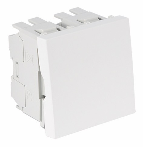 Tecla P/Dois Mecanismos de 1Mód-2Mód Ac. 45 Un Efapel Engatar (encaixe rápido)