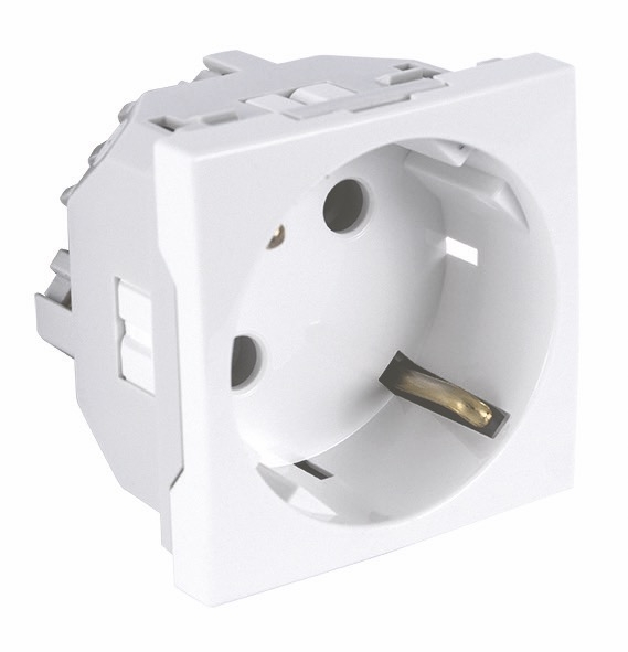 Tomada Schuko - 2 Mec 45 Un Efapel