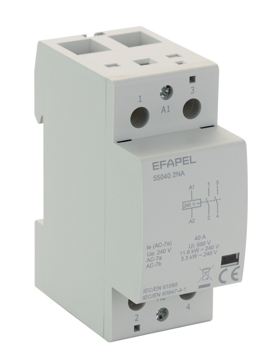Contactor Tetrapolar - 4Na - 230V~ - 40A Modus 55 Un Efapel