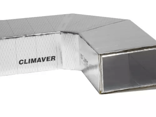 CLIMAVER® 360 A2 (1190x3000x25) Plus Painel compacto de lã mineral de vidro para condutas revestido com alumínio em ambas as faces com elevado desempenho na reação fogo