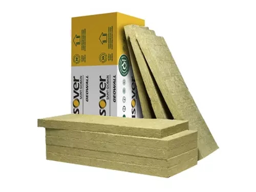 Painel de lã mineral de rocha de elevado desempenho para isolamento térmico e acústico em paredes, divisórias e tetos contínuos - Geowall 034 - ISOVER