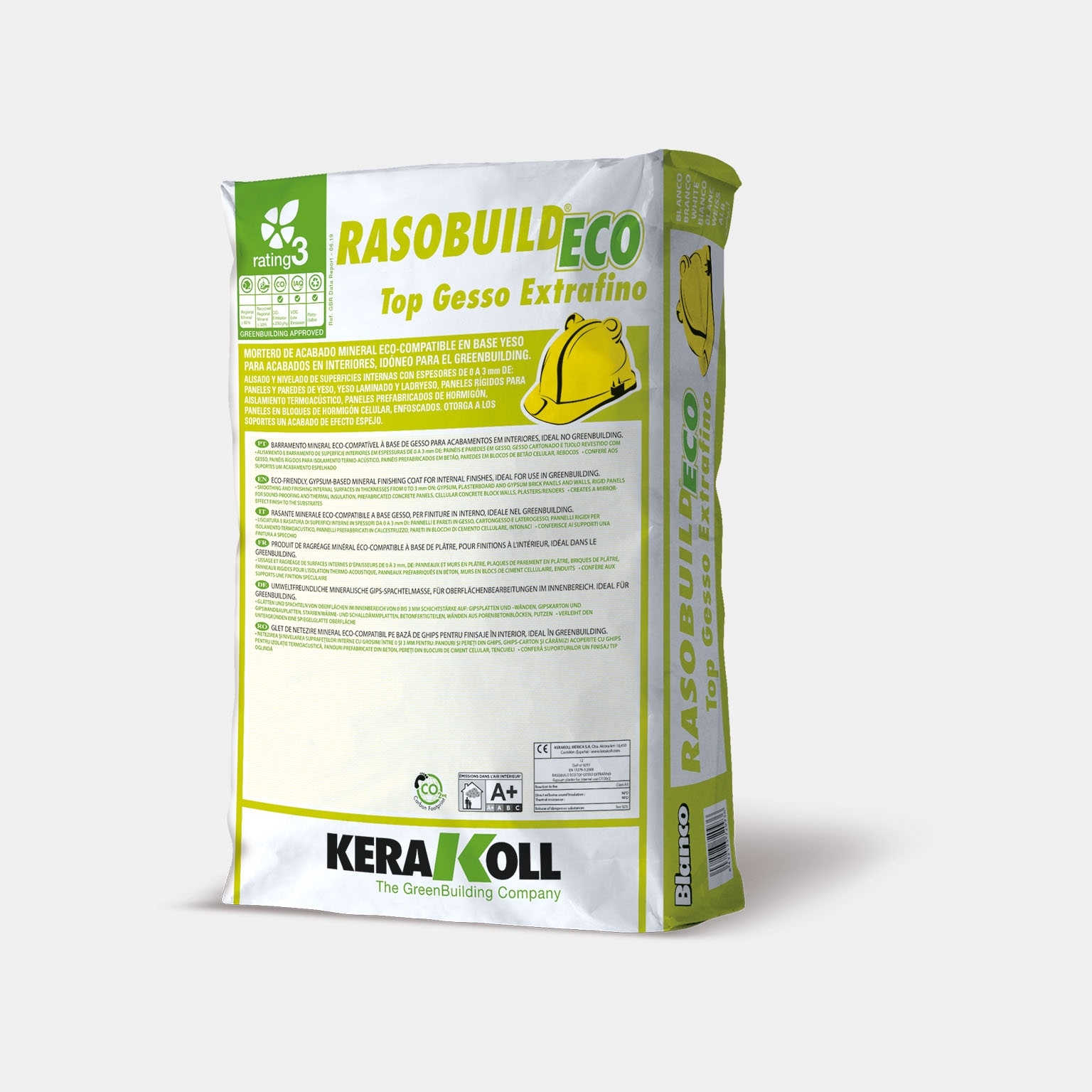 RASOBUILD ECO TOP GESSO EXTRAFINO Branco