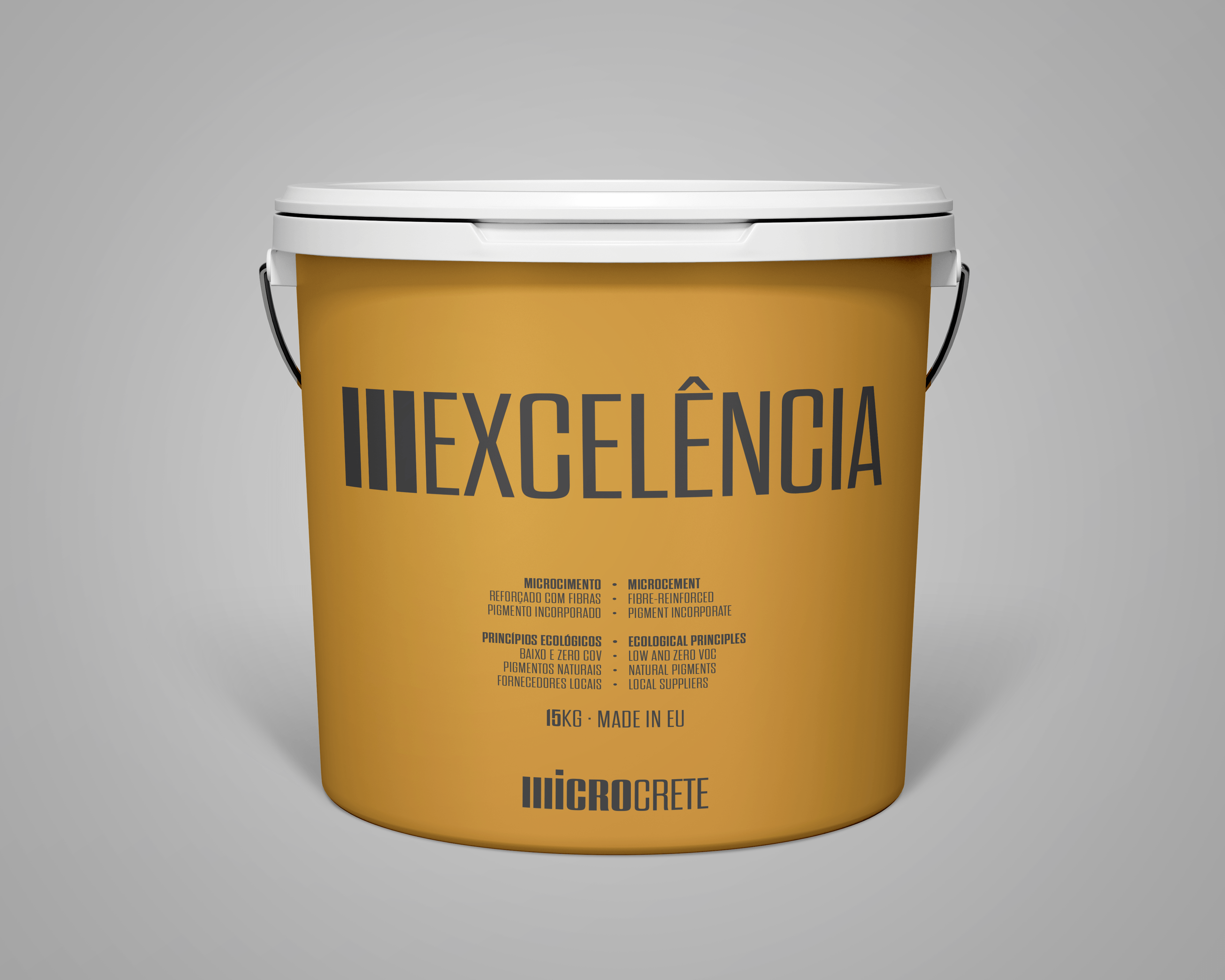 Kit Microcrete Excelência Cor (15 Kg) + Microcrete Resina Excelência (10 Lt)