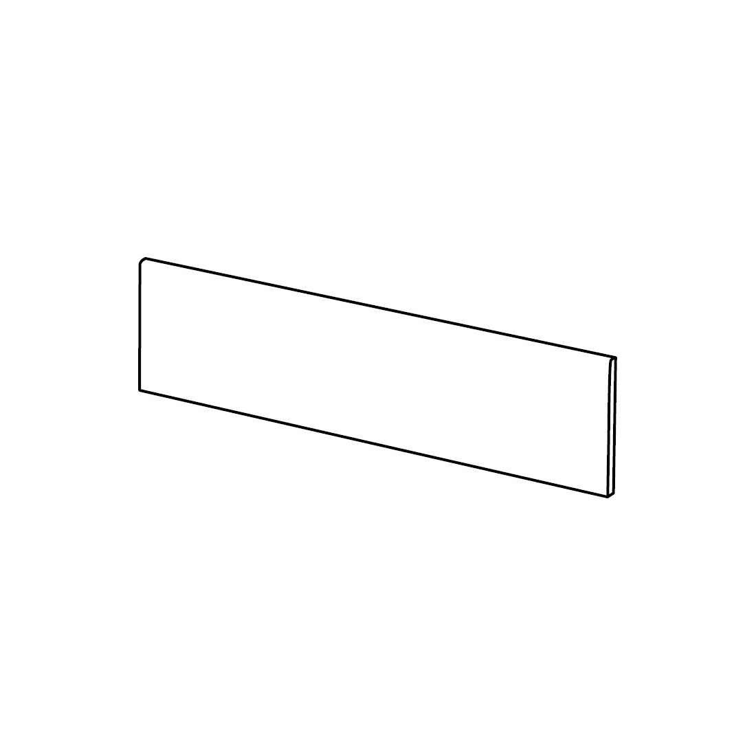 Rodapé cortado pintado Antica Pavimento 70x447x8.3 Mate Pavigres