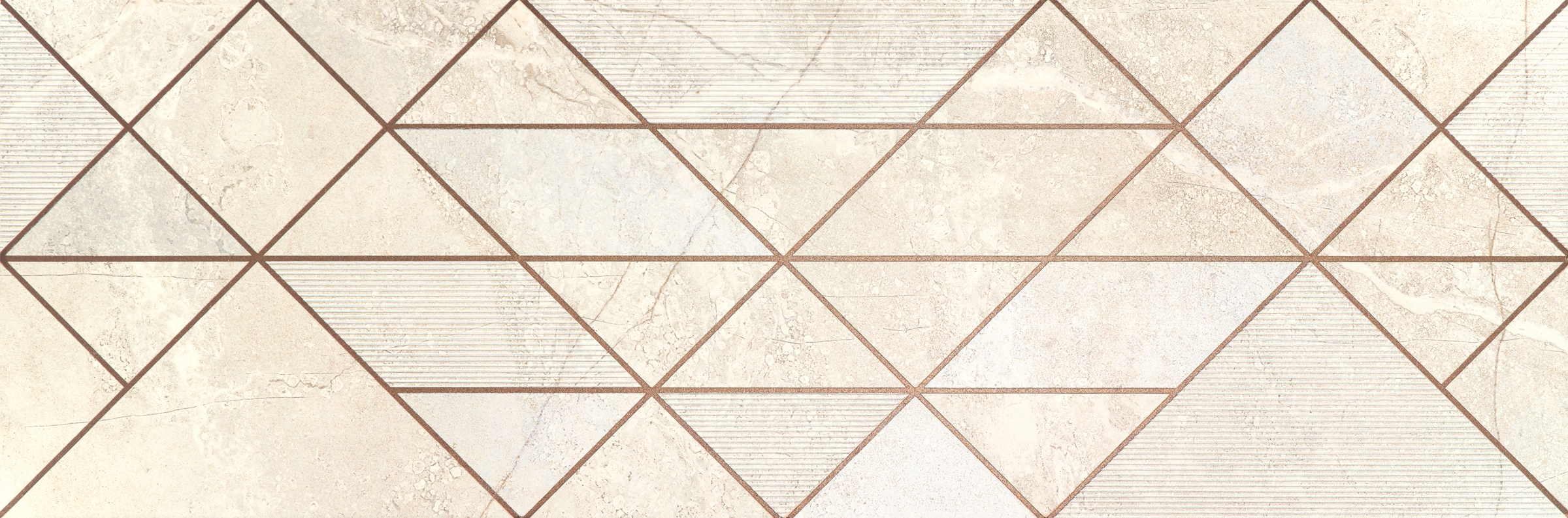 Revestimento Breccia Geo Decorado - prensado 297x890x10.5 Mate Cerev