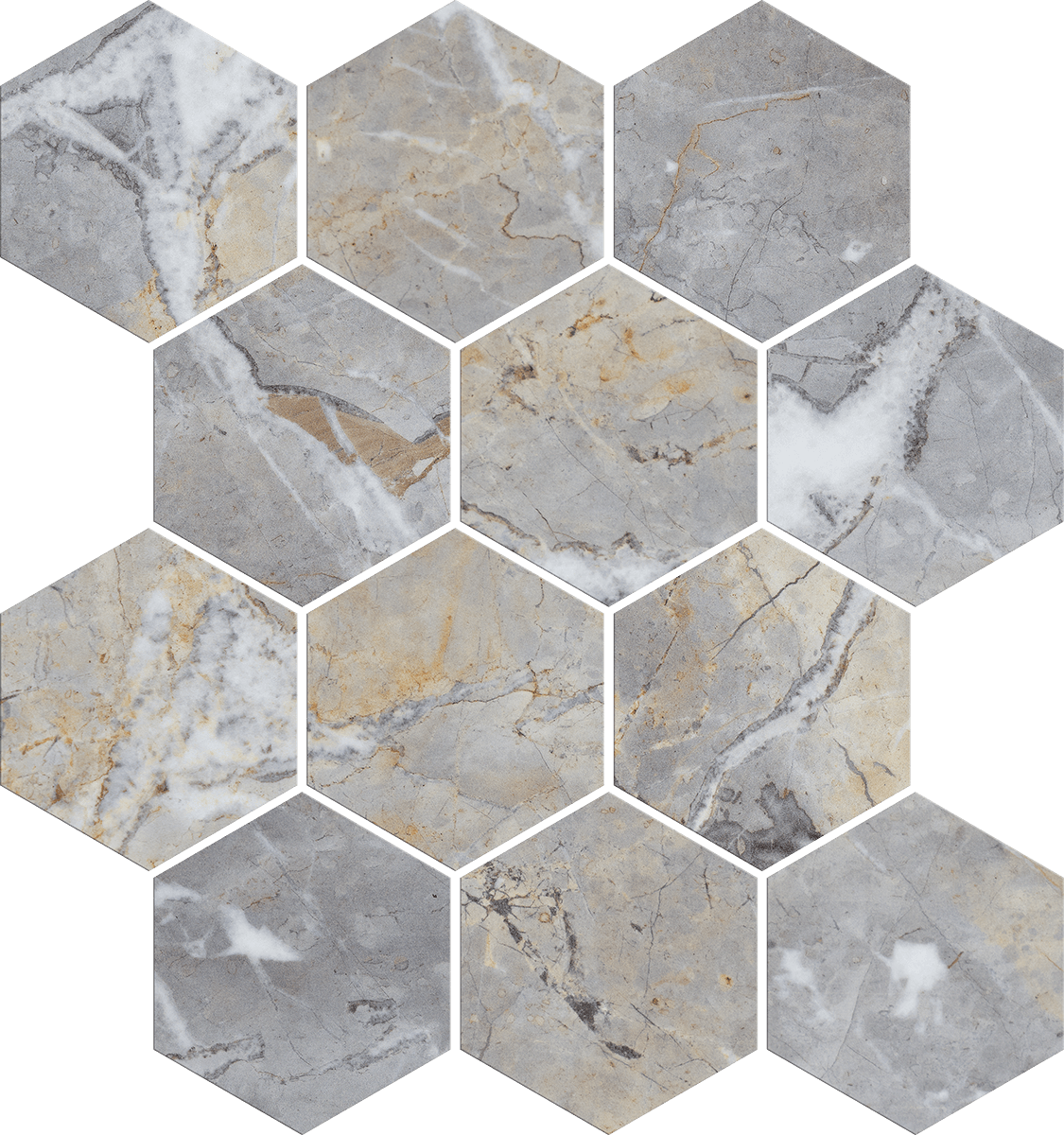 Revestimento Yellowstone Decorado - Colado em Rede Spark Brilho Cerev