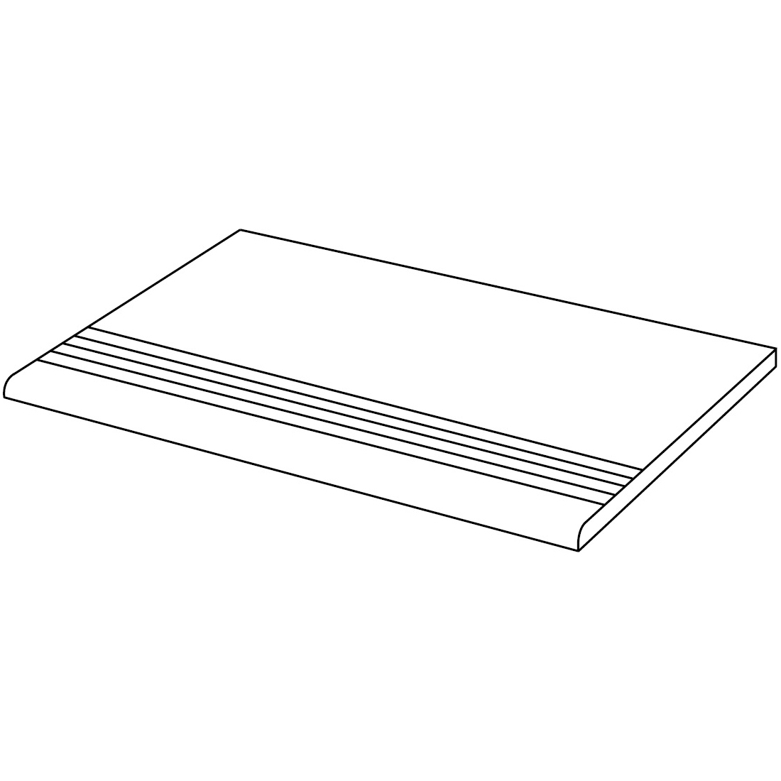Degrau cortado Grés Porcelânico Minos Grespor