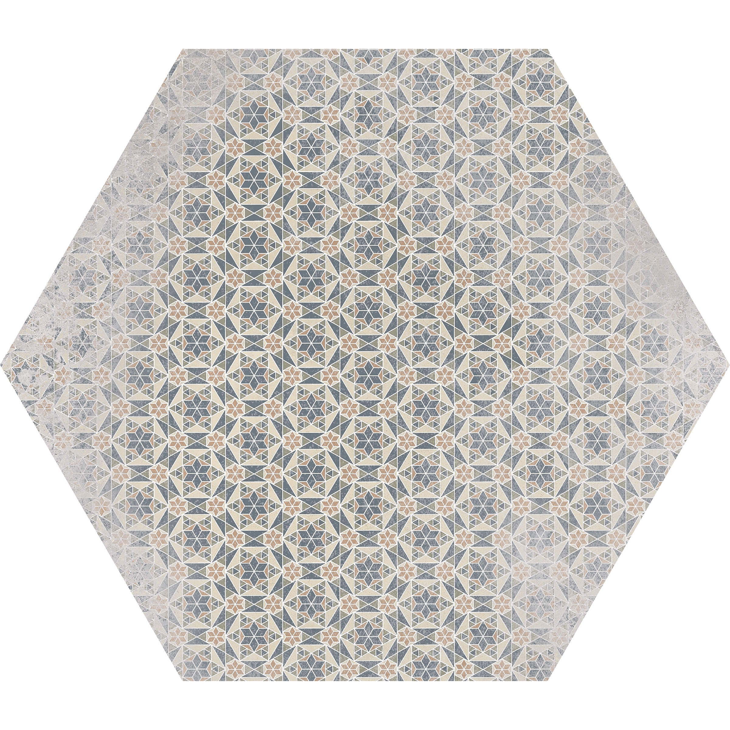 Grés Porcelânico Bloom Garden 357x357x8.3 Mate Decorado - prensado Grespor