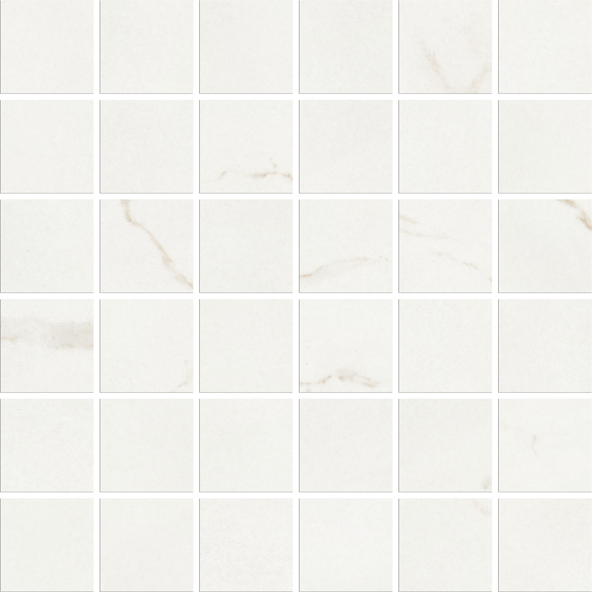 Grés Porcelânico Calacata Decorado - Colado em Rede White 297x297x9.2 Polido Grespor