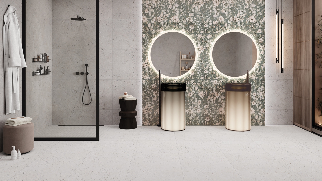 Rodapé cortado pintado Grés Porcelânico Veneziani 95x597x9.2 Mate  Grespor