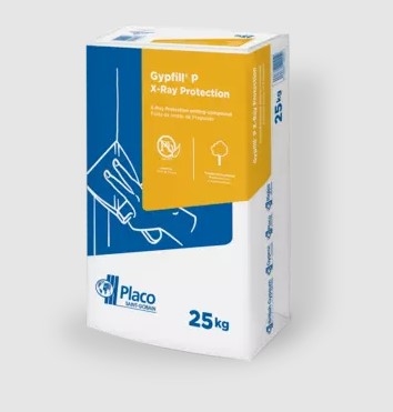 Placo® Gypfill P R-Ray Protection - Massa de endurecimento em pó, sem chumbo. - PLACO