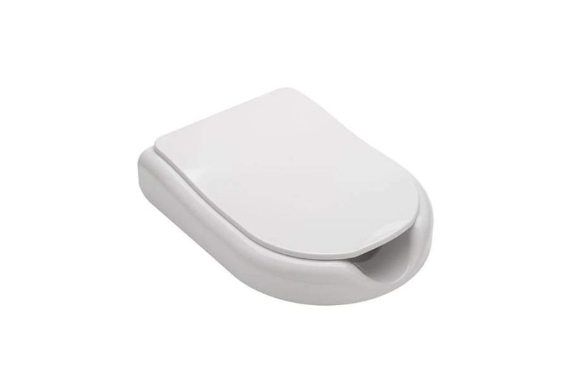 Tampo de sanita New WcCare com abertura frontal - 448x324x46 mm - Branco - Sanindusa