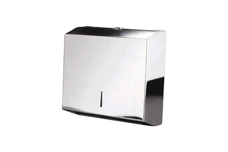 Dispensador De Toalhas De Papel Luxe Anti-Vandalismo - Cromado - 283x100x263 mm - Sanindusa