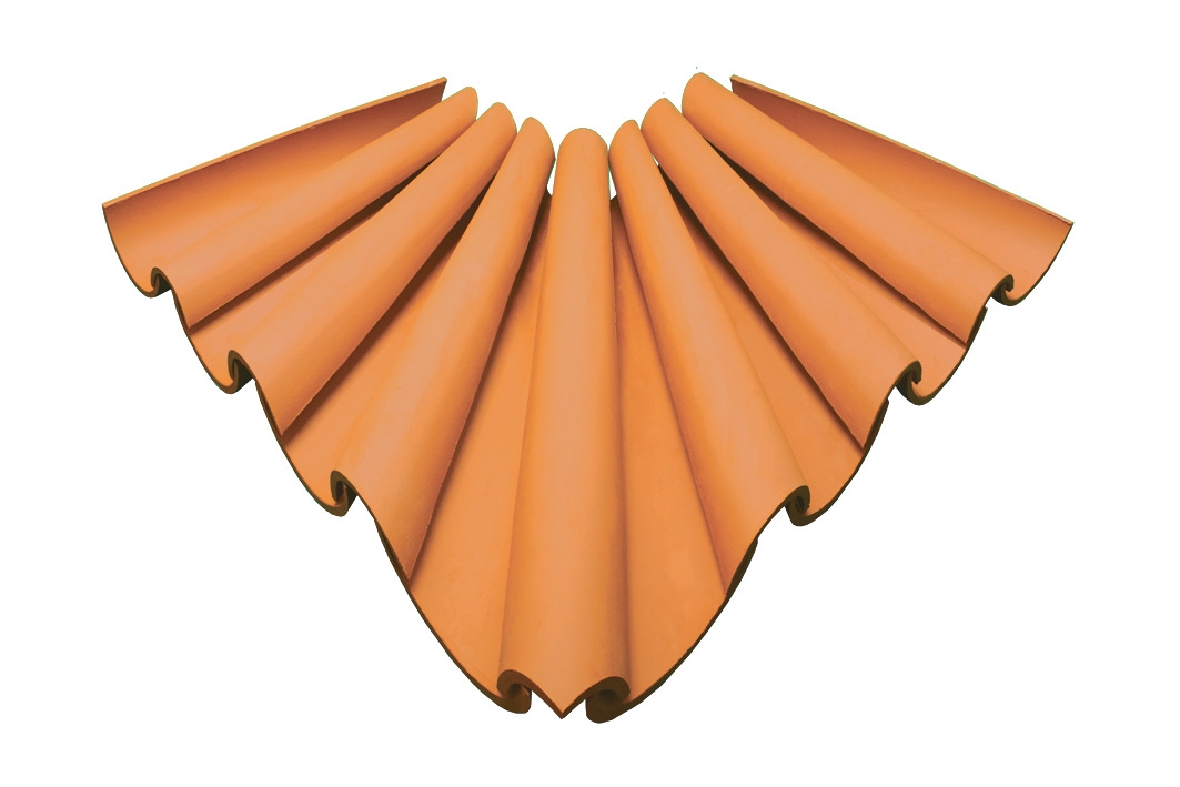 Canto Beiral 80 Recuado - 17 Pçs para cobertura em telha Canudo ou Árabe - SOTELHA