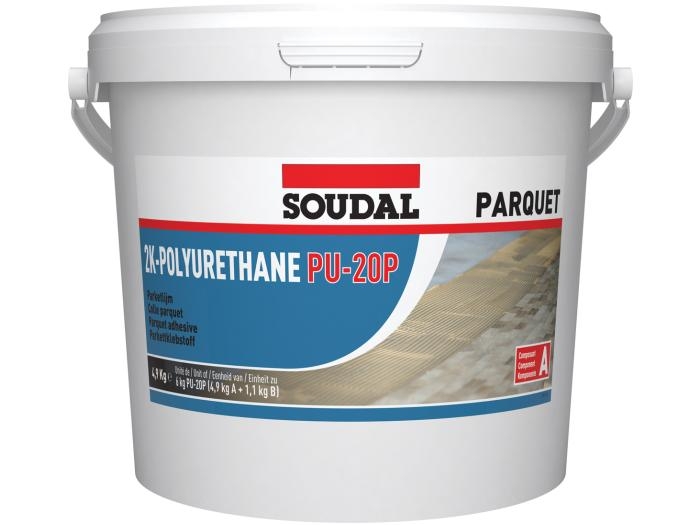 Cola de poliuretano para parquet 2K PU-20P Soudal
