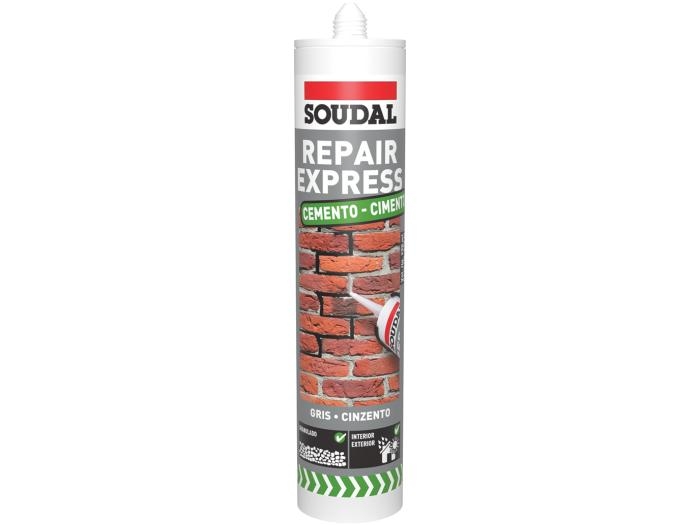 Selante acrílico com estrutura granular Repair Express Cimento 290ml Soudal