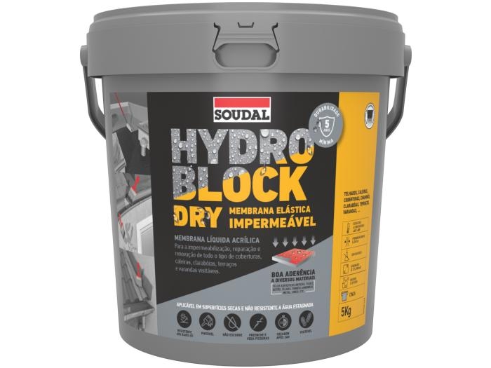 Revestimento impermeável à água Hydro Block Dry Soudal