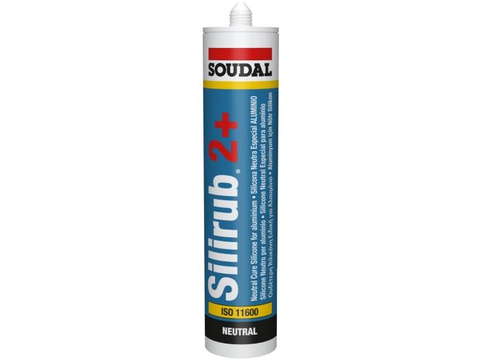 Selante de silicone para construção de cura neutra Silirub 2+ Soudal