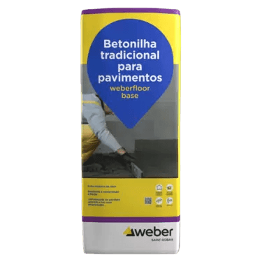 Weberfloor Base Betonilha tradicional para pavimentos