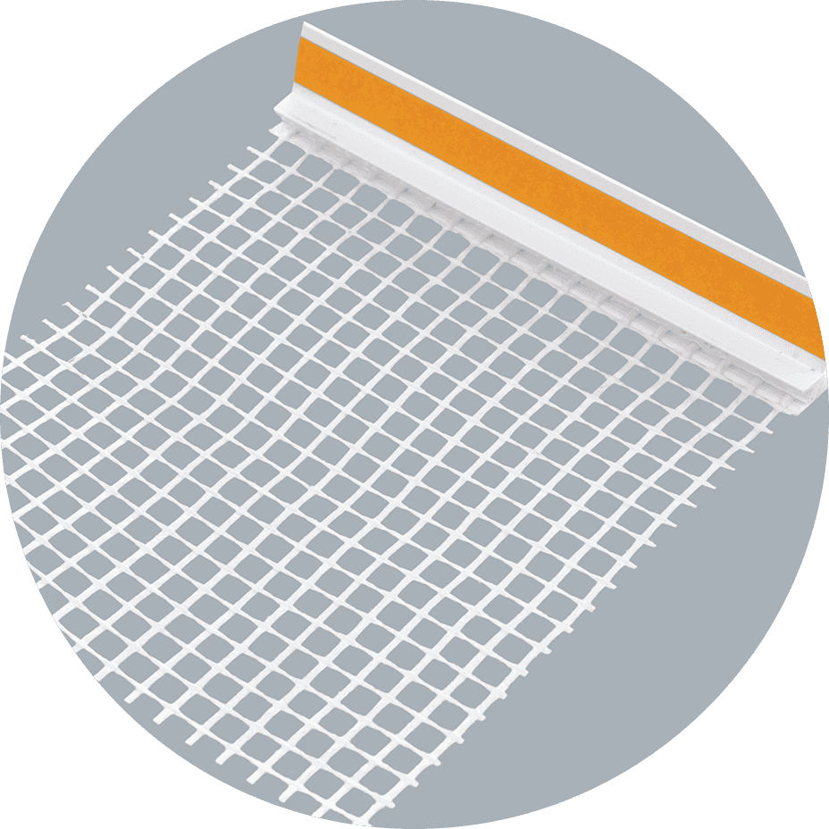 ISOVIT PERFIL DE REMATE DE JANELA EM PVC COM REDE