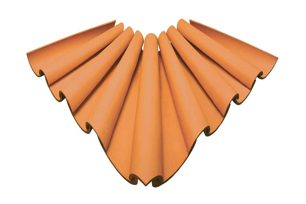 Canto Beiral 110 Recuado - 17 Pçs para cobertura em telha Canudo ou Árabe - SOTELHA