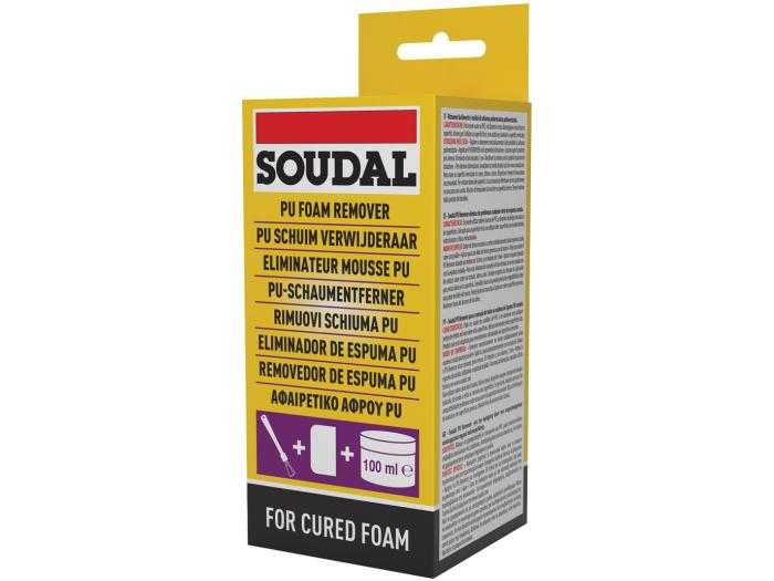 Produto de remoção de espuma de poliuretano Removedor espuma curada Soudal