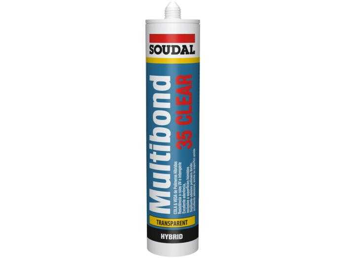 Selante adesivo de polímero híbrido Multibond 35 Clear 290ml Soudal