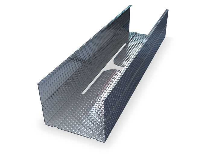 Montante C para montagem de divisórias KNAUF Galvanizado Z1