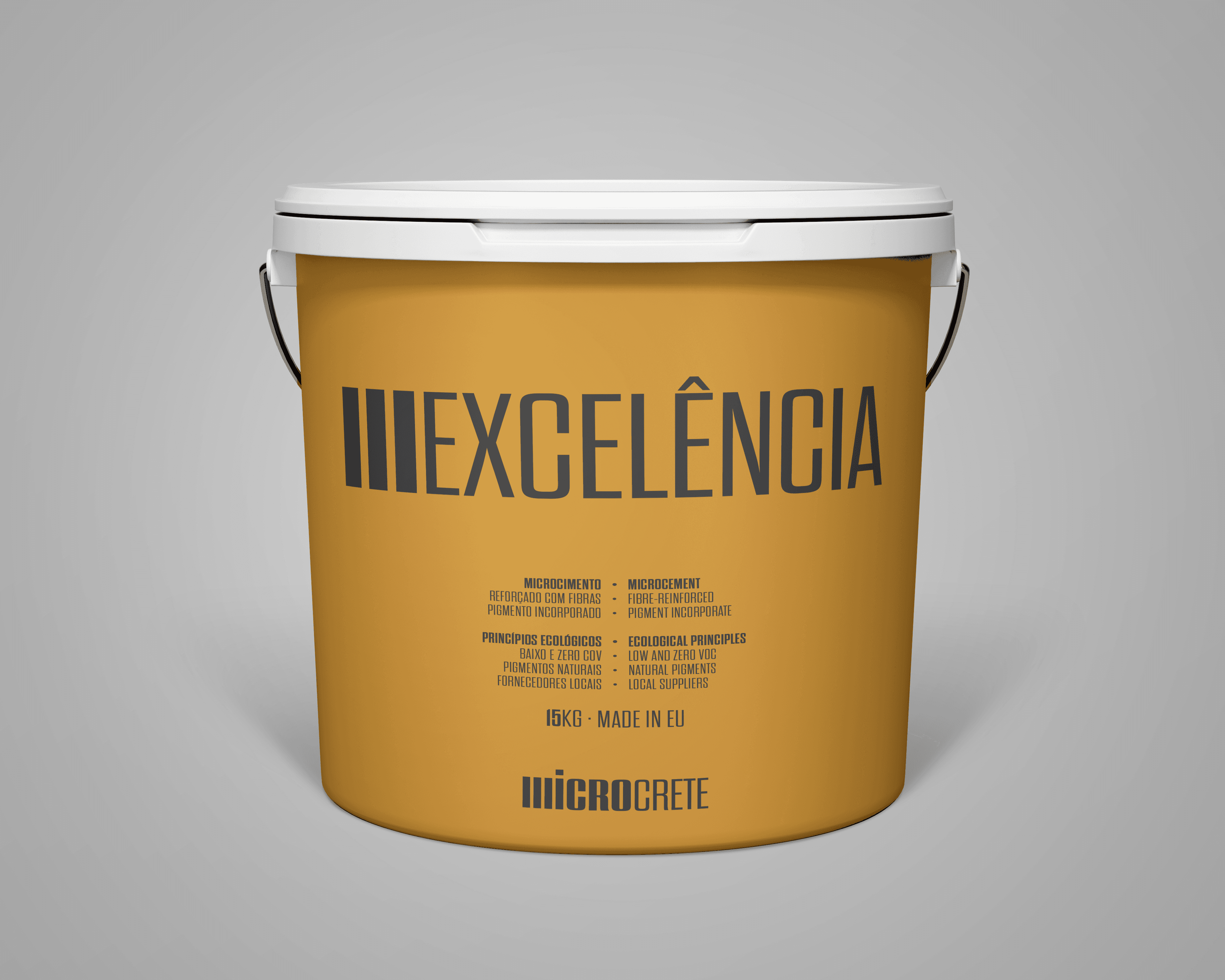 Kit Microcrete Excelência Cor (15 Kg) + Microcrete Resina Excelência (10 Lt)