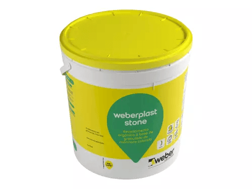 Weberplast stone Acabamento orgânico à base de granulado colorido