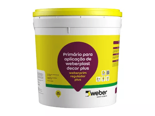 Weberprim regulador plus Primário de regularização de absorção do suporte para acabamento weberplast decor plus