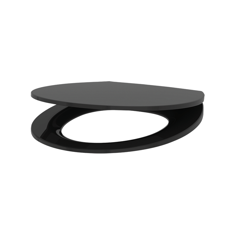 Assento de sanita design slim - 450 x 370 - Preto - Duroplast - Ref:102419 - DELABIE