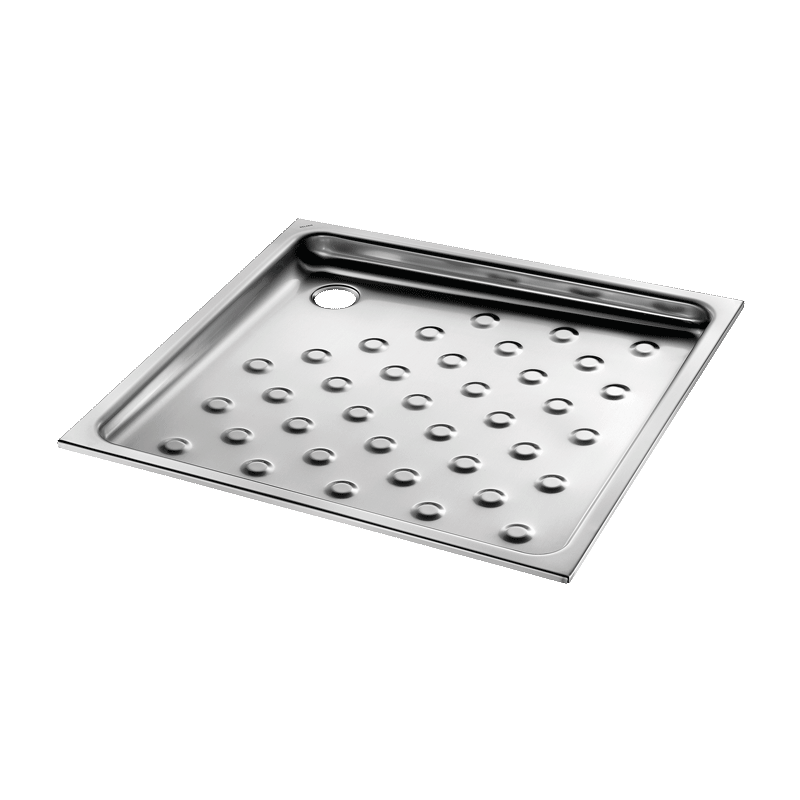 Base de duche de encastrar - 700 x 700 - Inox 304 polido satinado - Ref:150100 - DELABIE