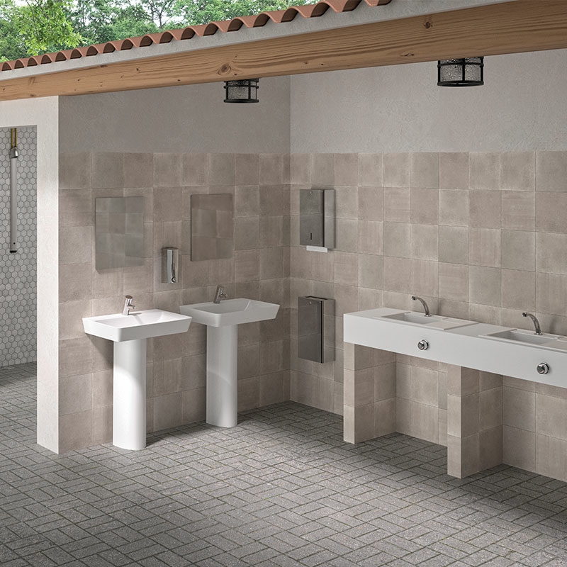 Dispensador de toalhas de papel, para 750 folhas - 450 - 275 mm - Inox polido brilhante - Ref:6601 - DELABIE
