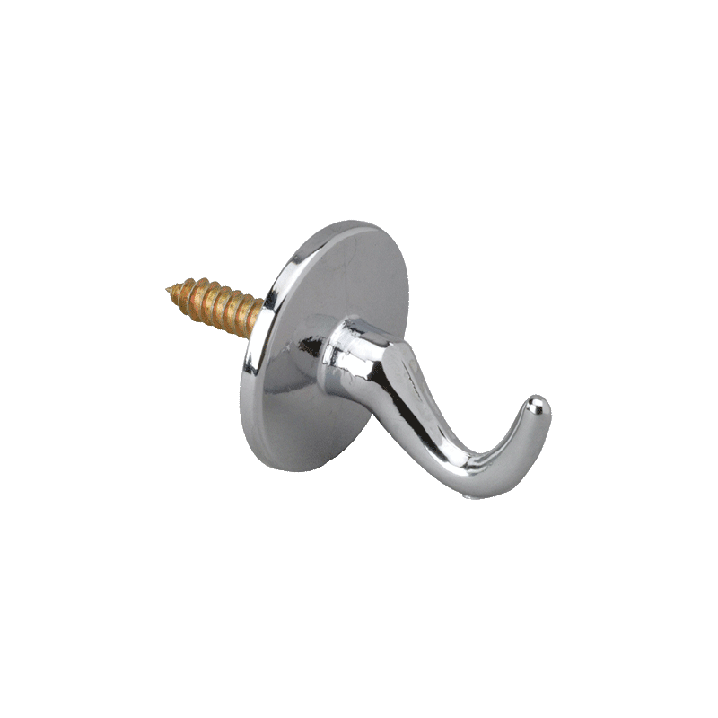 Gancho parede para chuveiro - Latão cromado - Ref:1585 - DELABIE