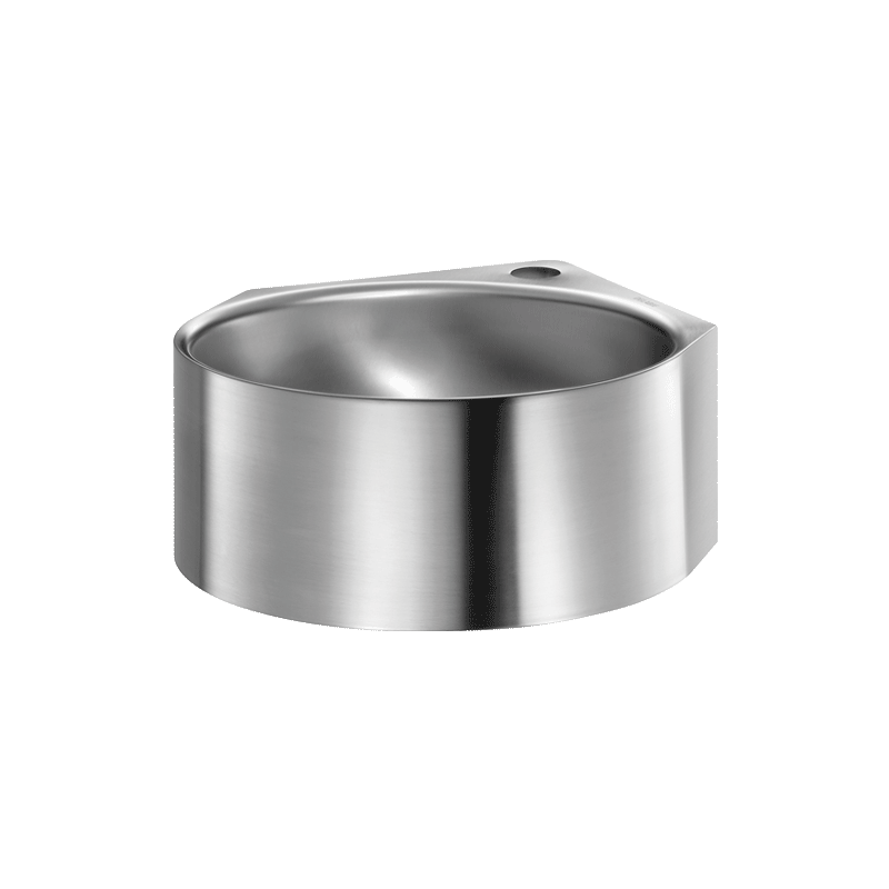 Lava-mãos mural de canto MINIMAL - 150 x 340 x 420 mm - Inox 304 polido satinado - Ref:121550 - DELABIE