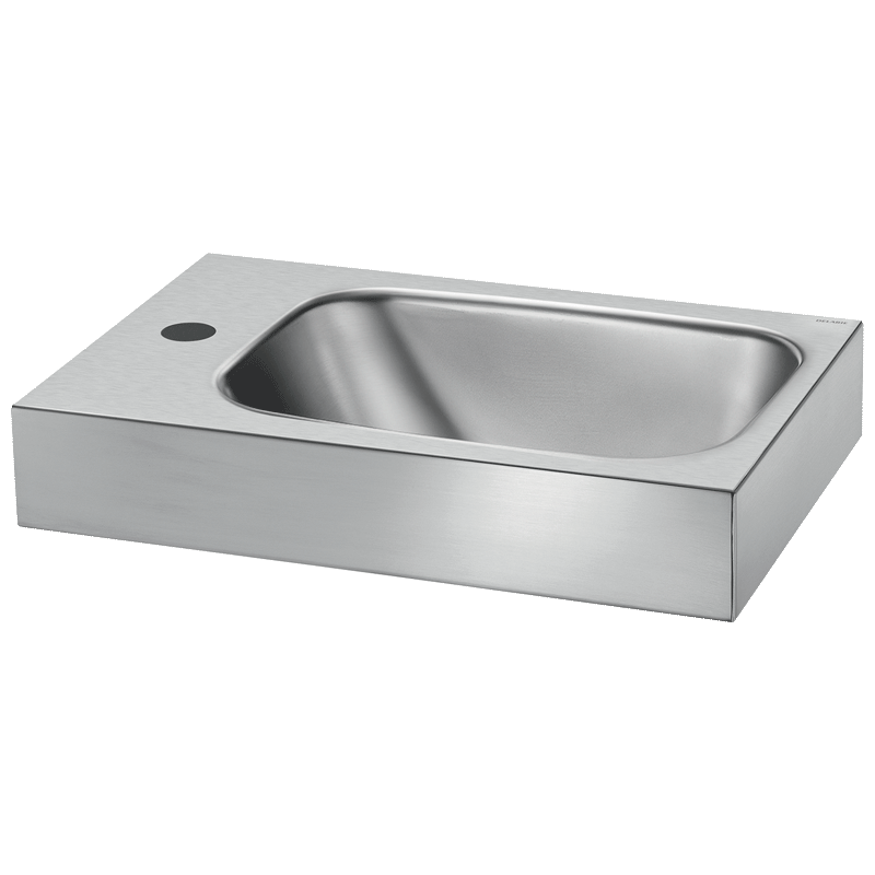 Lava-mãos WC LAVANDO - 135 x 450 x 300  mm - Inox 304 polido satinado - Ref:121360 - DELABIE