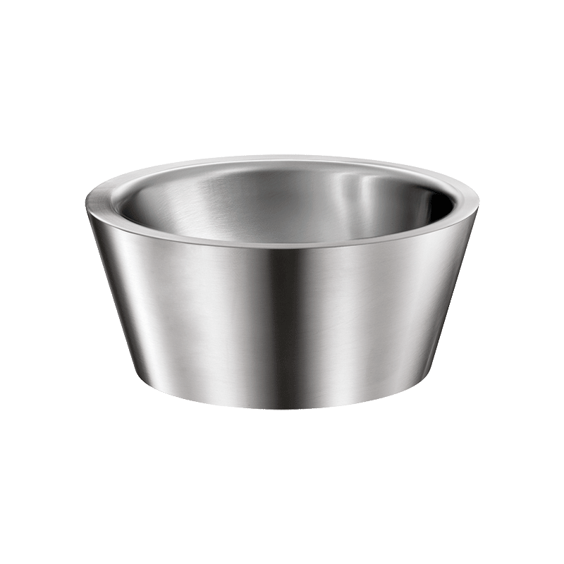 Lavatório de pousar ALGUI - 165 mm - Inox 304 polido satinado - Ref:120110 - DELABIE