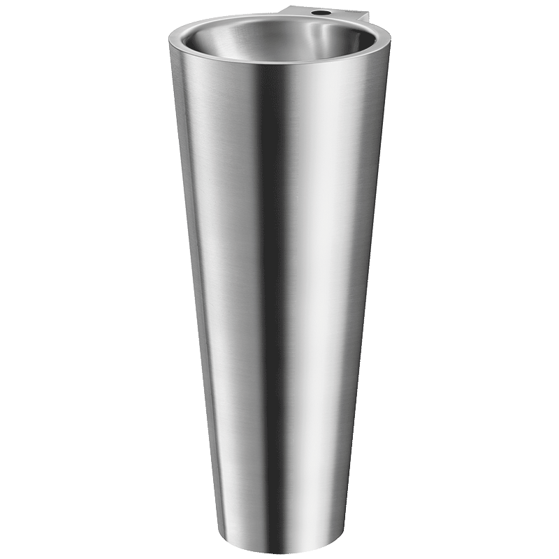 Lavatório de pousar ao pavimento BAILA - 830 x 375 x 430 mm - Inox 304 polido satinado - Ref:121170 - DELABIE