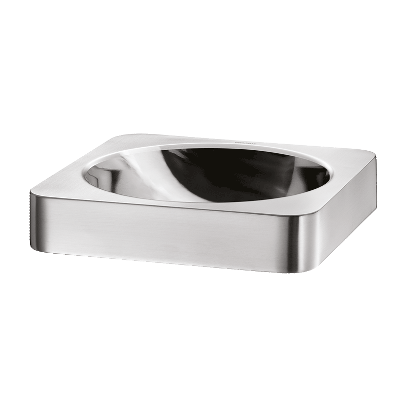 Lavatório de pousar QUADRA - 130 x 380 x 380  mm - Inox 304 duplo acabamento - Ref:120652 - DELABIE