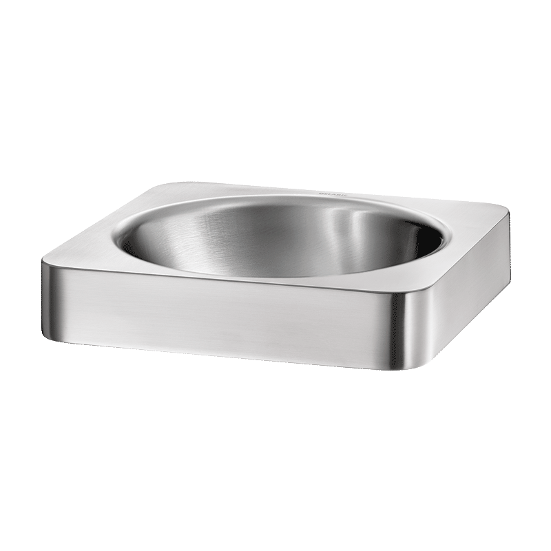 Lavatório de pousar QUADRA - 130 x 380 x 380 mm - Inox 304 polido satinado - Ref:120650 - DELABIE