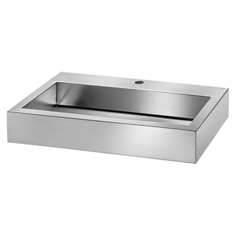 Lavatório mural AQUEDUTO - 115 x 700 x 440 mm - Inox 304 polido satinado - Ref:121150 - DELABIE