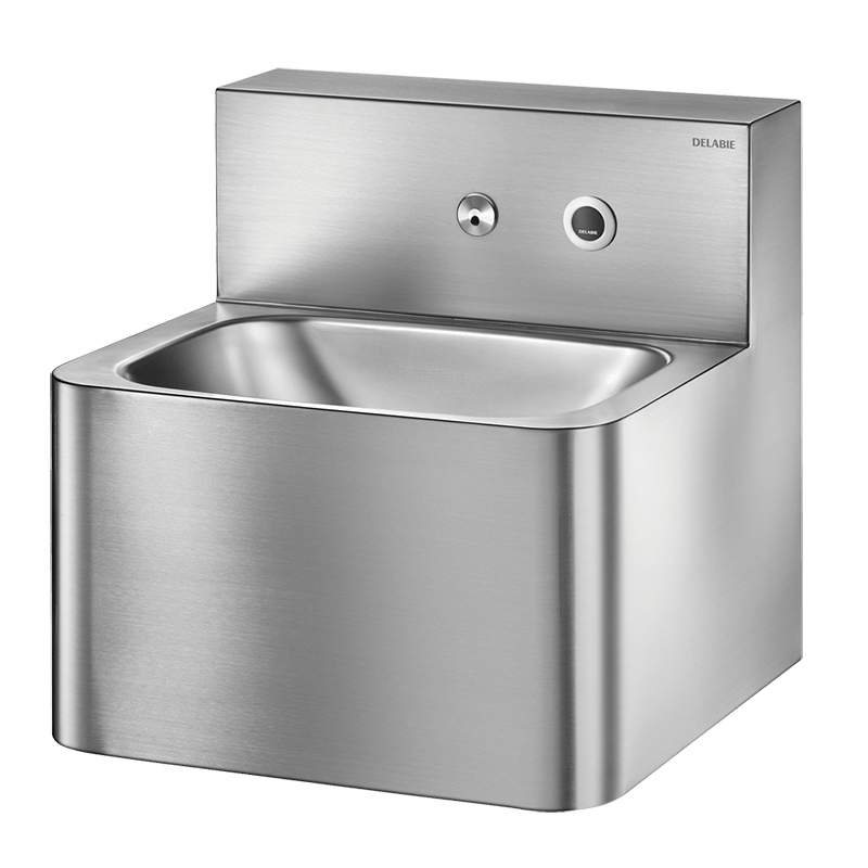 Lavatório TEK - 385 x 395 x 400 mm - Inox 304 polido satinado - Ref:161440 - DELABIE