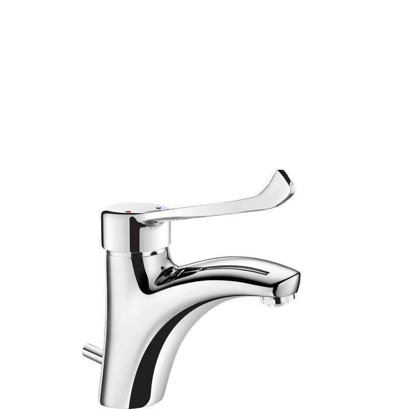 Misturadora mecânica de lavatório - 165 mm - Latão cromado - Ref:2520L - DELABIE