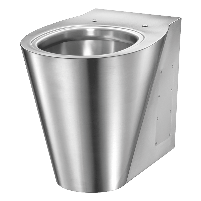 Sanita ao pavimento BCN P - 400 x 580 x 360 mm - Inox 304 polido satinado - Ref:110100 - DELABIE