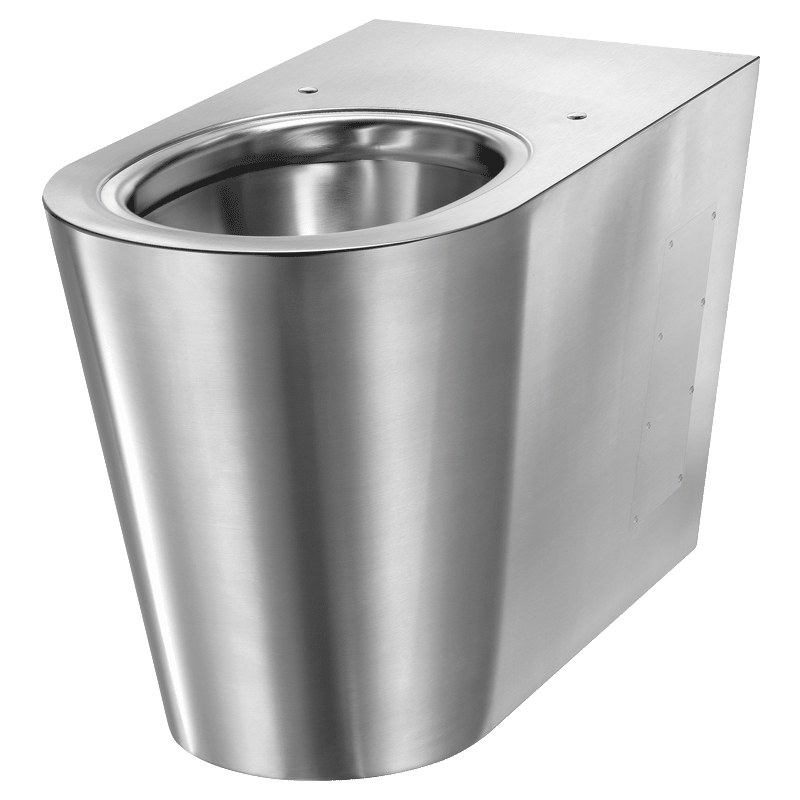 Sanita ao pavimento S21 P - 400 x 580 x 360 mm - Inox 304 polido satinado - Ref:110300 - DELABIE