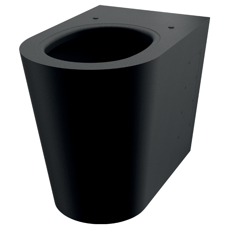 Sanita ao pavimento S21 P - 400 x 580 x 360 mm - Inox 304 preto mate - Ref:110300BK - DELABIE