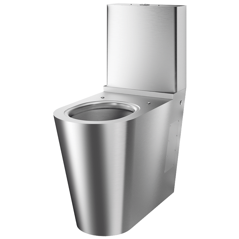 Sanita com reservatório MONOBLOCO 700 PMR - 895 x 700 x 370  mm - Inox 304 polido satinado - Ref:110790 - DELABIE