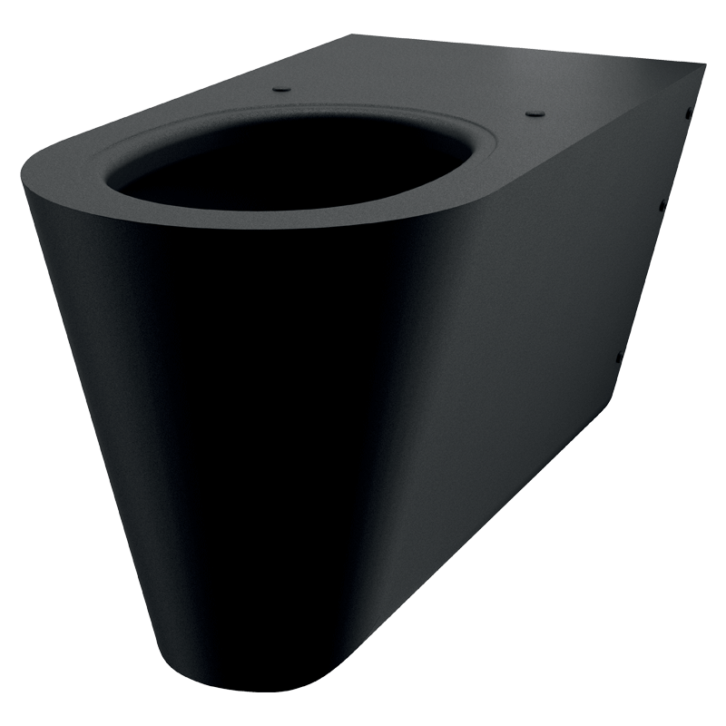 Sanita PMR suspensa 700 S - 350 x 700 x 360  mm - Inox 304 preto mate - Ref:110710BK - DELABIE