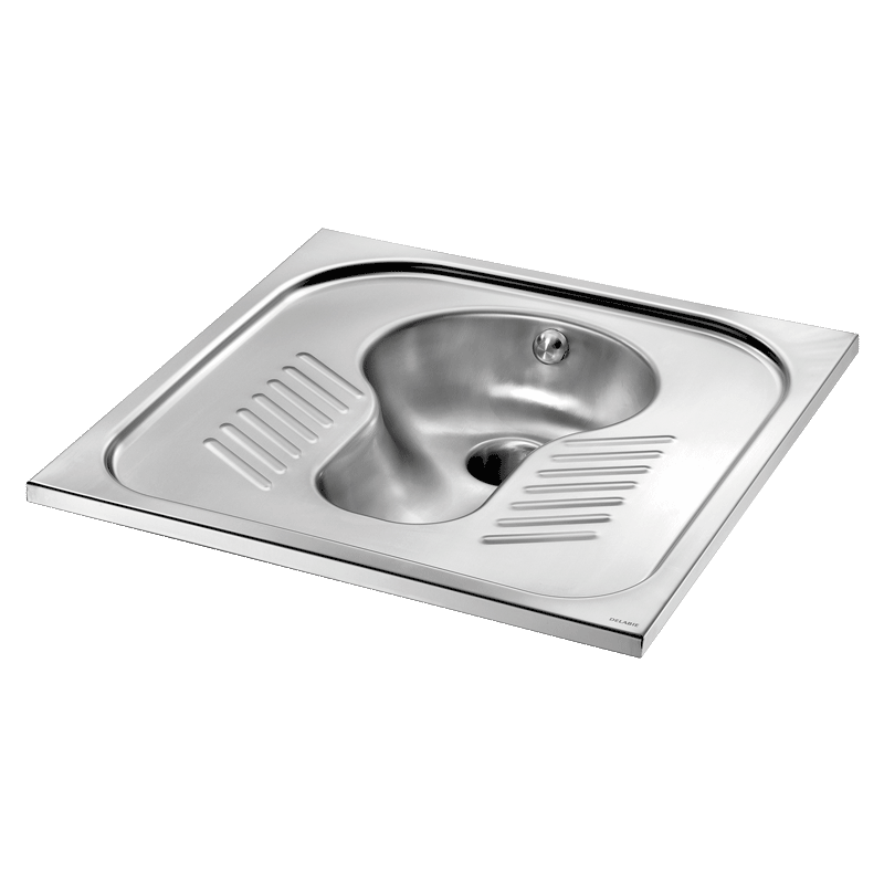 Sanita turca SHA 700 - 30 x 700 x 700 mm - Inox 304 polido satinado - Ref:113610 - DELABIE